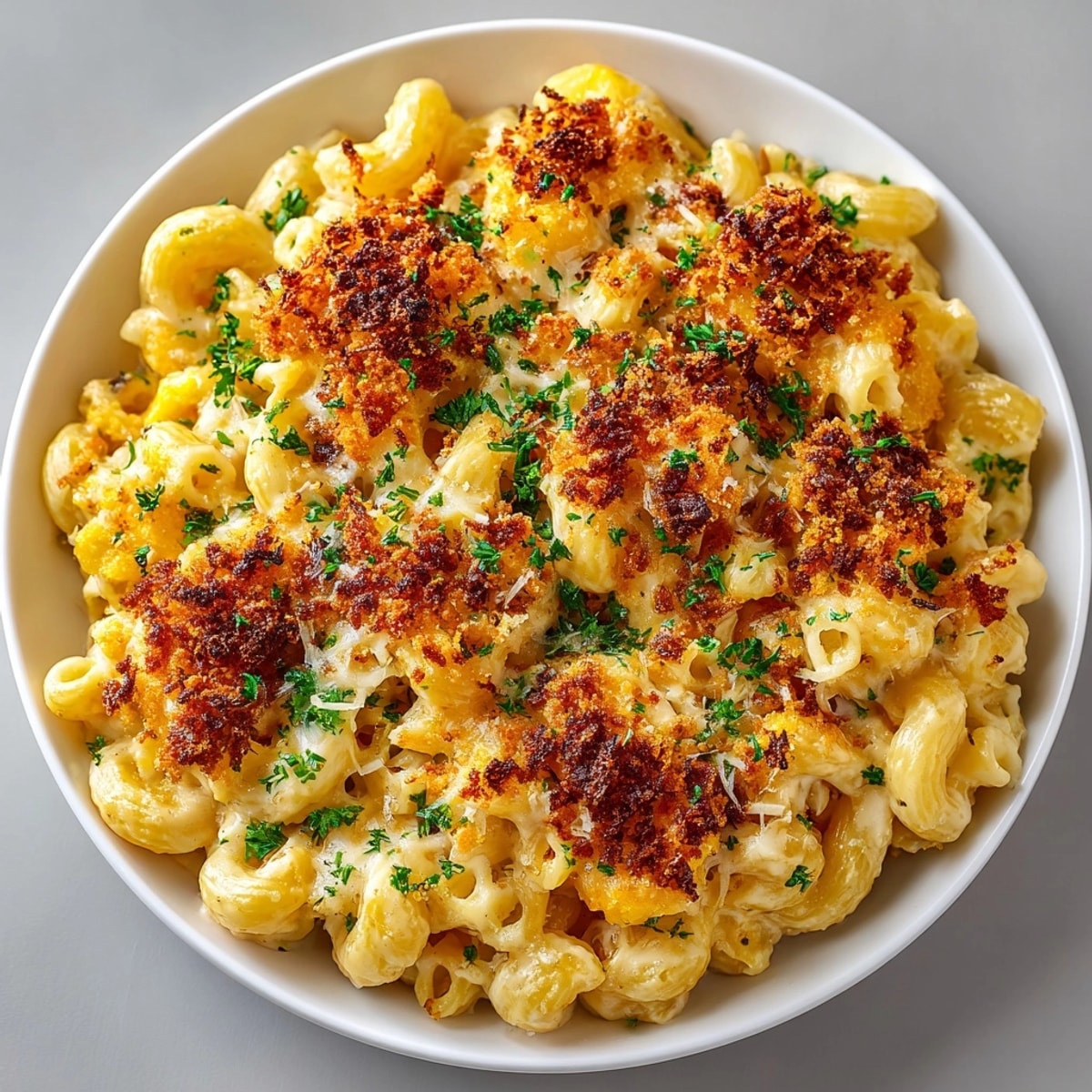 Warm, inviting close-up of Cozy Fall Butternut Squash Mac and Cheese, ready to eat with every creamy bite.