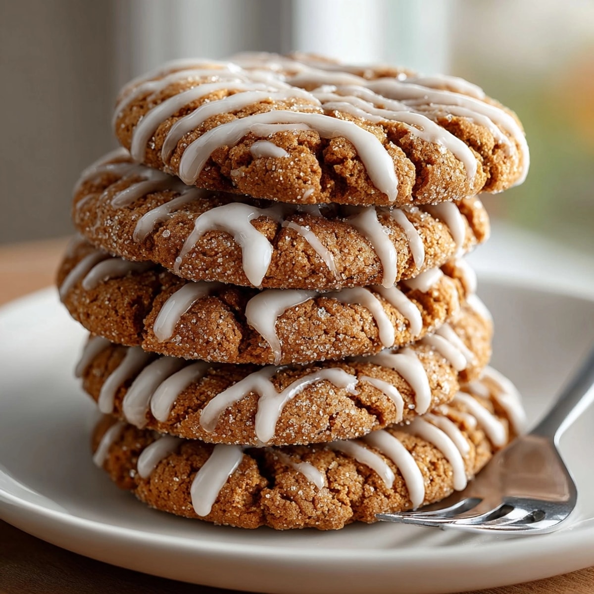 Freshly baked gingerbread latte cookies showcase rich spice notes and a sweet coffee topping, ready to enjoy.