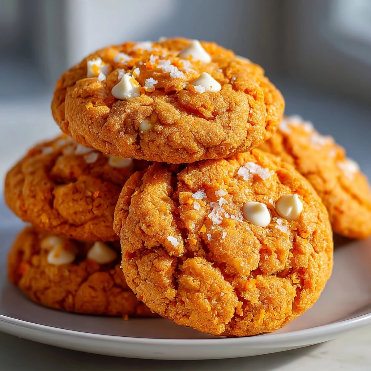 Freshly baked Creamsicle Orange Cookies on a cooling rack, bursting with vibrant citrus aroma.