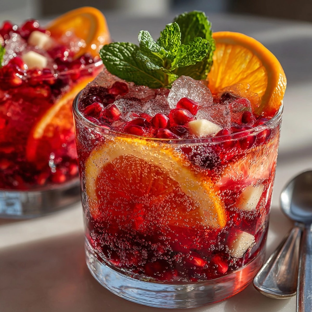 Refreshing Cranberry Orange Sangria: a colorful drink, ideal for every festive day!