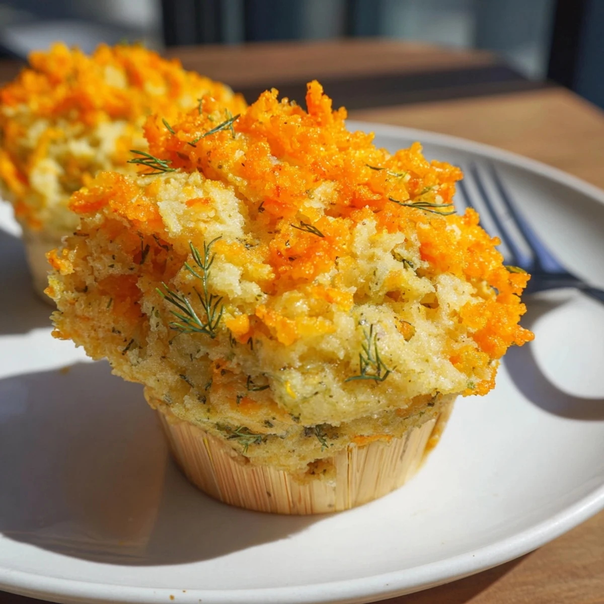 Fluffy biscuit muffins with spicy Flamin Hot crunch and tangy dill pickle goodness.  
