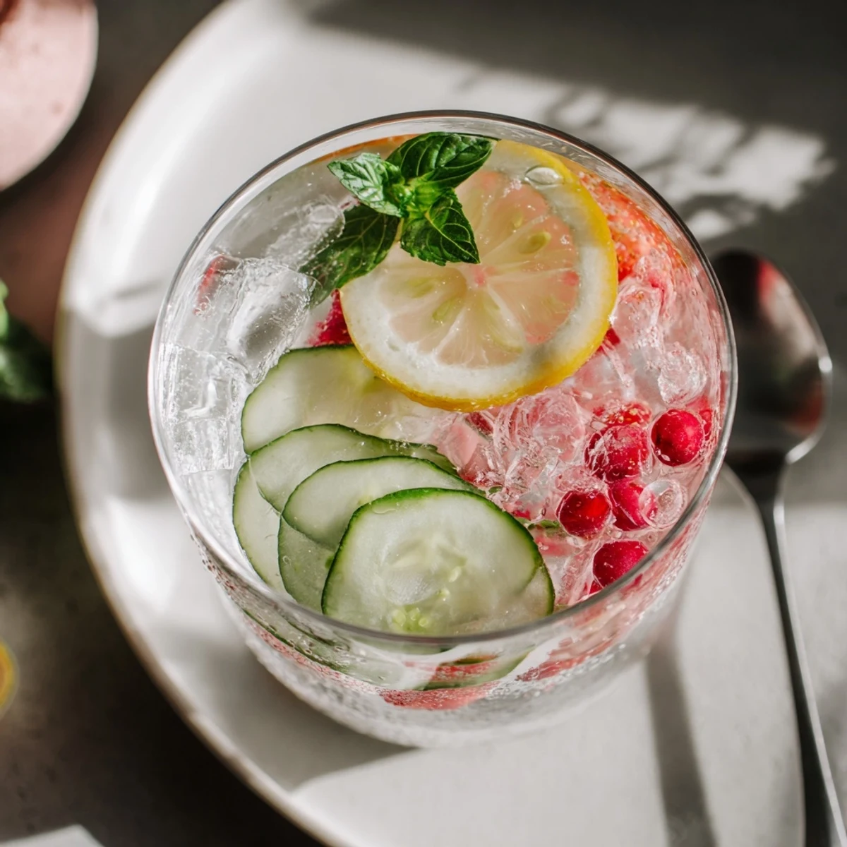 Refreshing water-based mocktails with vibrant fruit and herbs for wholesome hydration.  