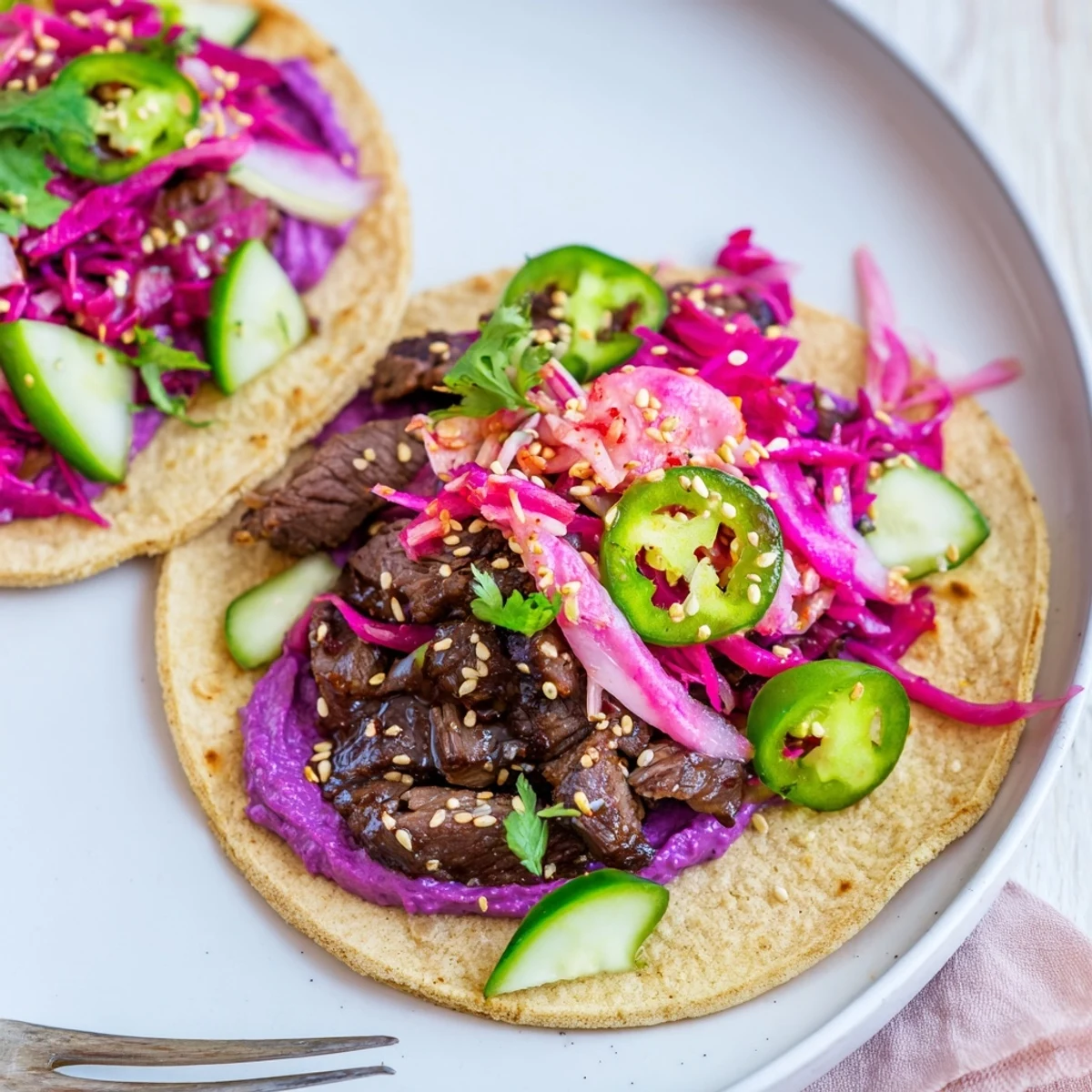 Flavor-packed Global Street-Food Fusion Bowls featuring tender protein and zesty toppings.  