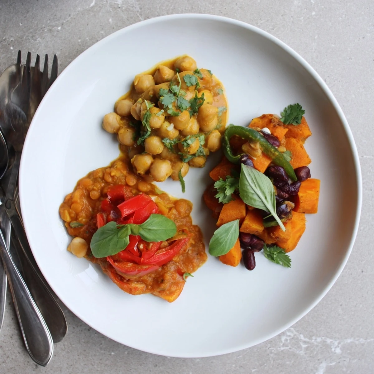 Delicious single-pan global curries showcasing vibrant colors and rich flavors.  