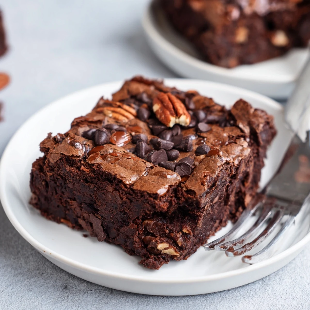 Deliciously moist Zero-Waste Brownies, perfect for minimizing food waste and indulgence.  