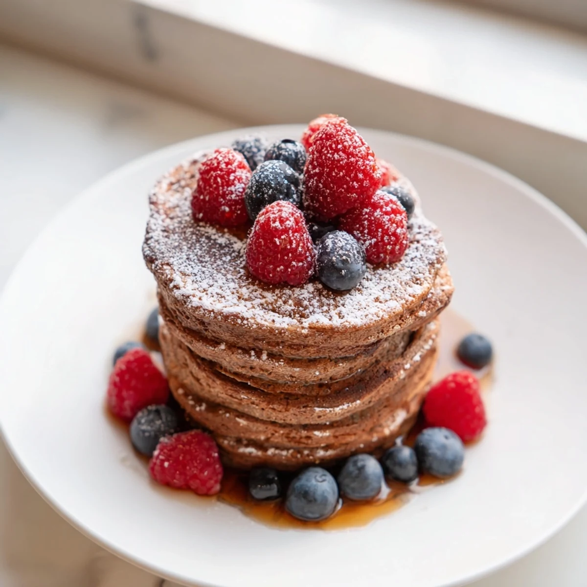 Imagine light, airy Egg White Gingerbread Matcha Soufflé Pancakes, deliciously spiced with ginger and warming matcha.