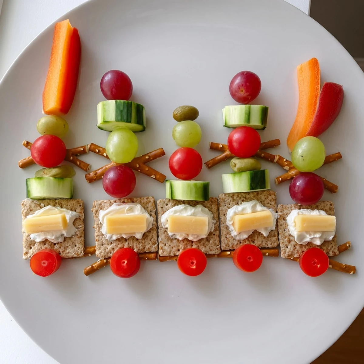 Kids will love this healthy Choo Choo Train Snack Track made with fresh ingredients and fun shapes.