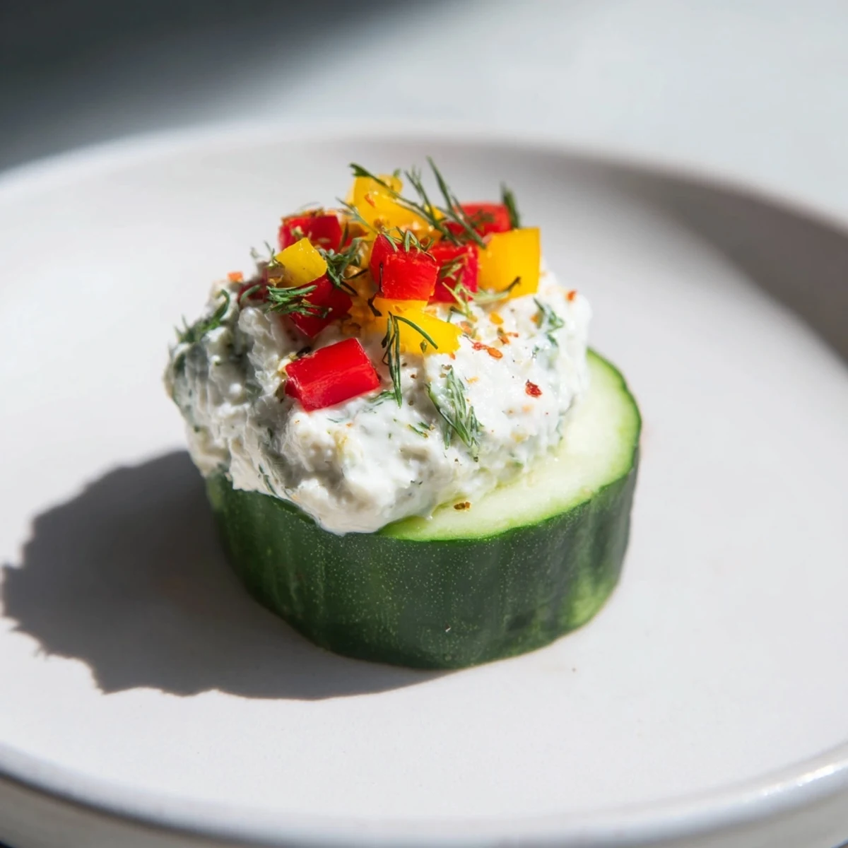 Holiday Star Cucumber Bites