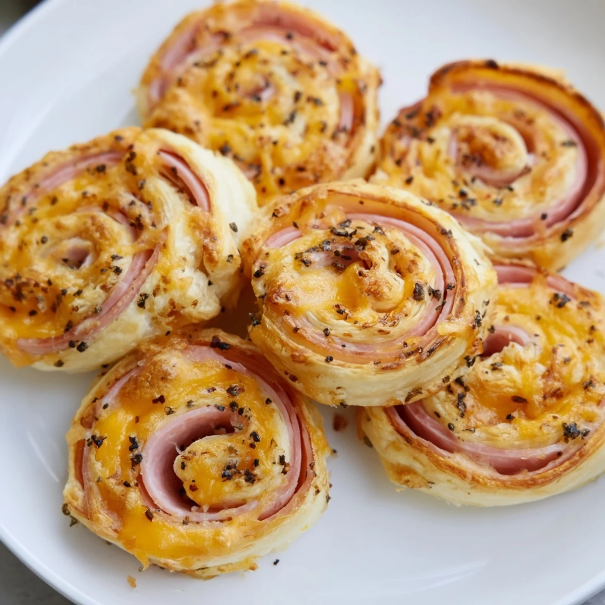 Savory Ham Cheese Pinwheels