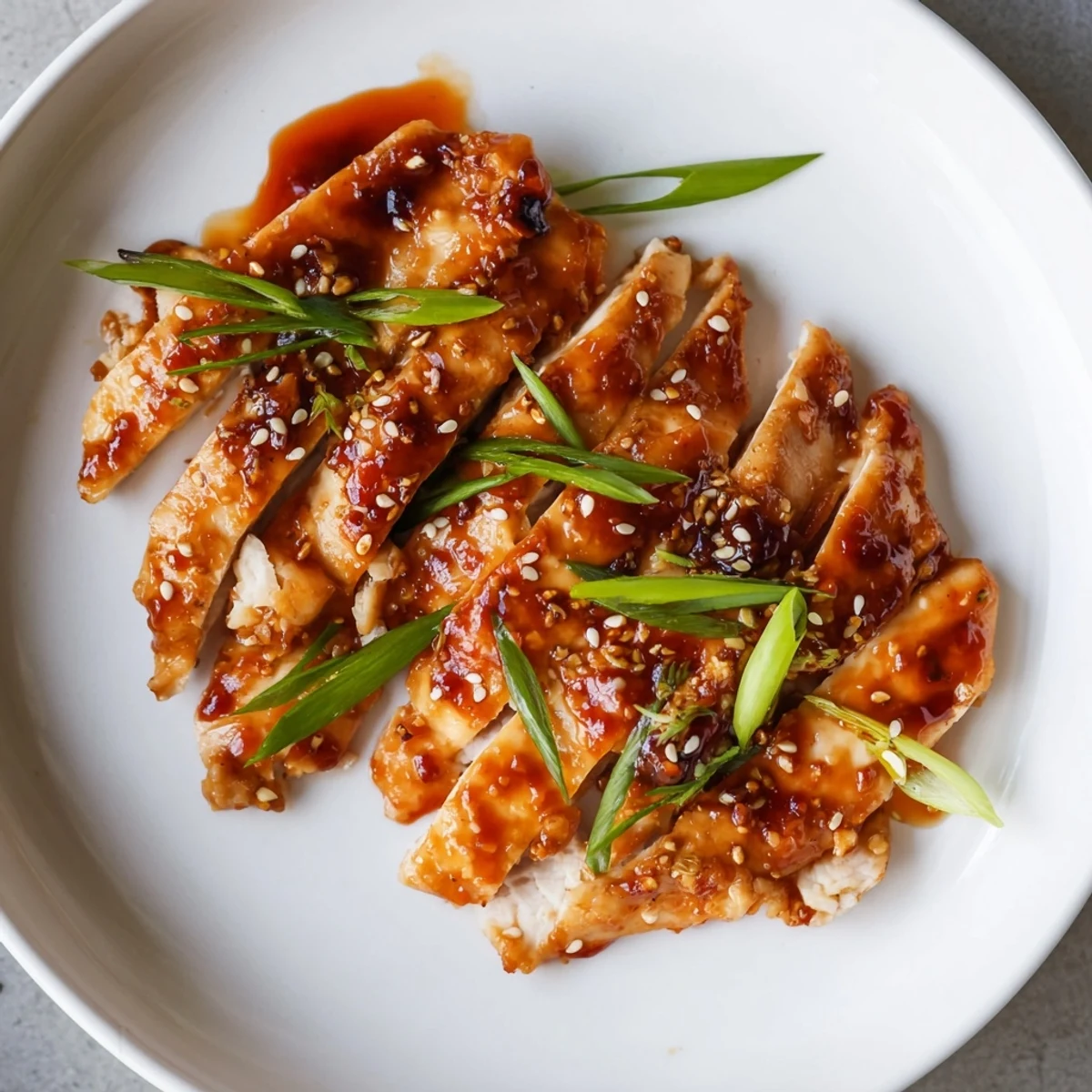 Golden-brown Sweet and Spicy Sriracha Honey Chicken, glistening with a vibrant, flavorful glaze, ready to serve.