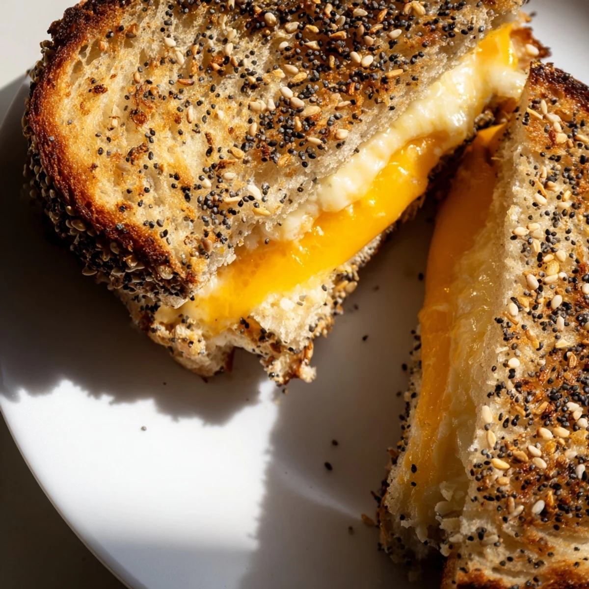 Everything Bagel Grilled Cheese