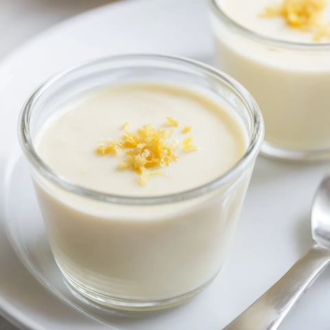 Creamy, chilled 3-Ingredient Lemon Posset, a British dessert with zest, ready to be enjoyed.
