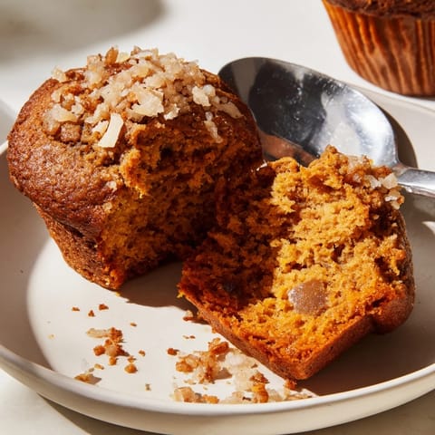 Spicy Pumpkin Muffins Candied Ginger