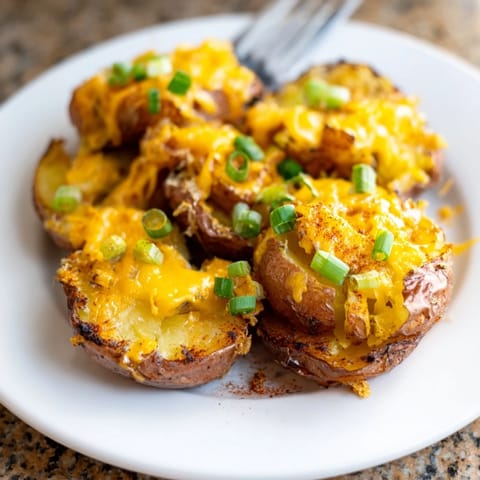 Smashed Green Onion Potato Bombs