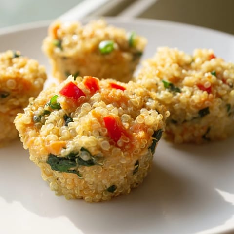 Baked Cheddar Quinoa Bites