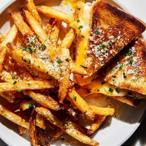 Beef Tallow Fries Grilled Cheese
