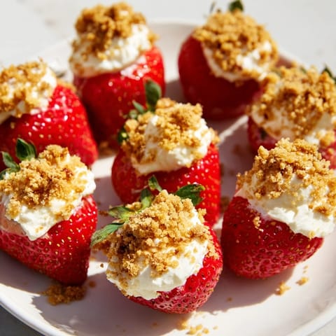 Cheesecake Stuffed Strawberries