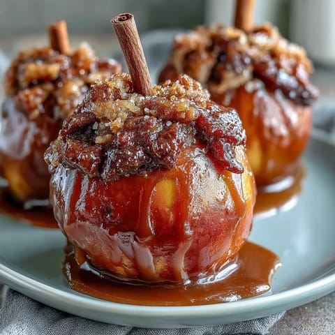 Golden apples coated in buttery caramel and finished with a sprinkle of sea salt for a sweet-salty indulgence.