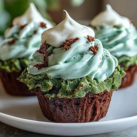 St Patricks Green Velvet Cupcakes #664