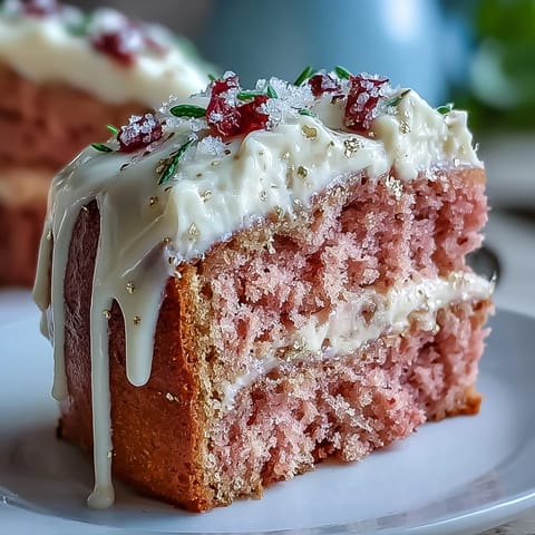 Beautiful pink Rosé Velvet Cake, ready to dazzle for your celebration.