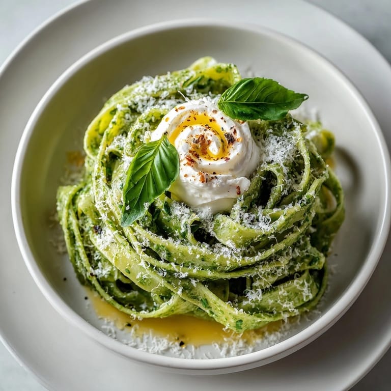 Imagine the delicious Ghoulish Green Pasta with Pesto Swirl: green pasta coated with pesto and creamy ricotta.