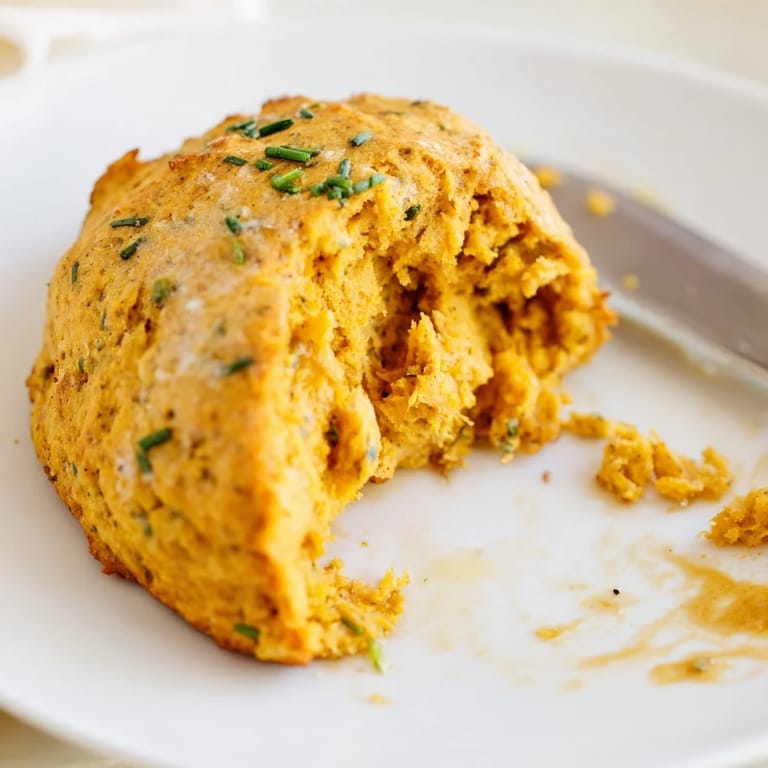 Warm, flaky scones infused with chai spices and Buffalo sauce for a unique breakfast treat.