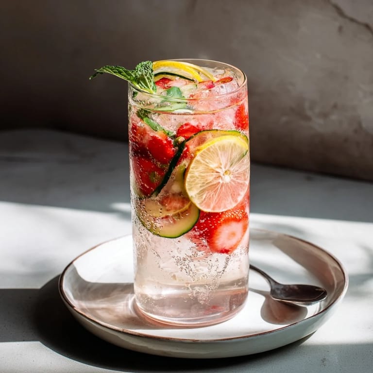 Cool and colorful mocktails made with fresh fruit and flavored water enhancers.  