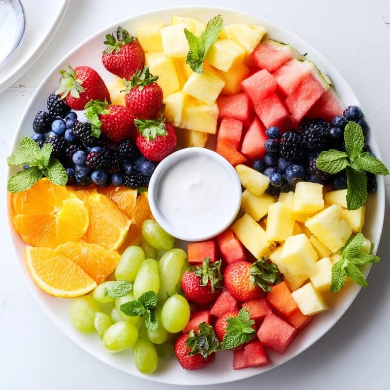 Vibrant and refreshing, this Beach Ball Fruit Platter offers a rainbow of sweet, juicy flavors.