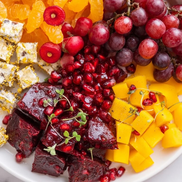 A stunning Crimson & Gold Gala offers bright yellow peppers, wine cheese, and a flavorful experience.