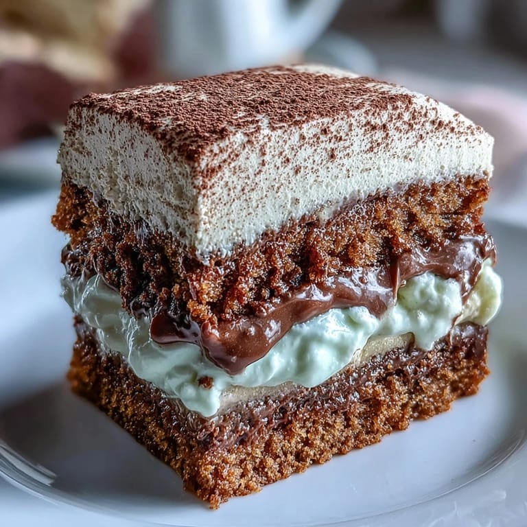 Close-up of Fluffy Hojicha Cake plated with a dusting of hojicha powder, ideal for a Japanese dessert spread.