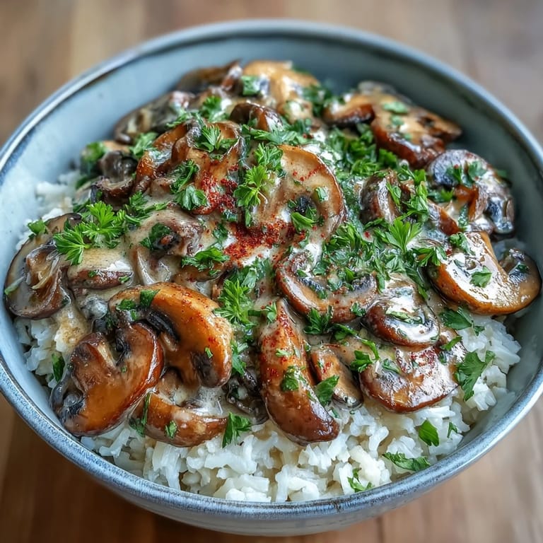 Served with fresh parsley garnish and a rustic wooden spoon ready to enjoy.