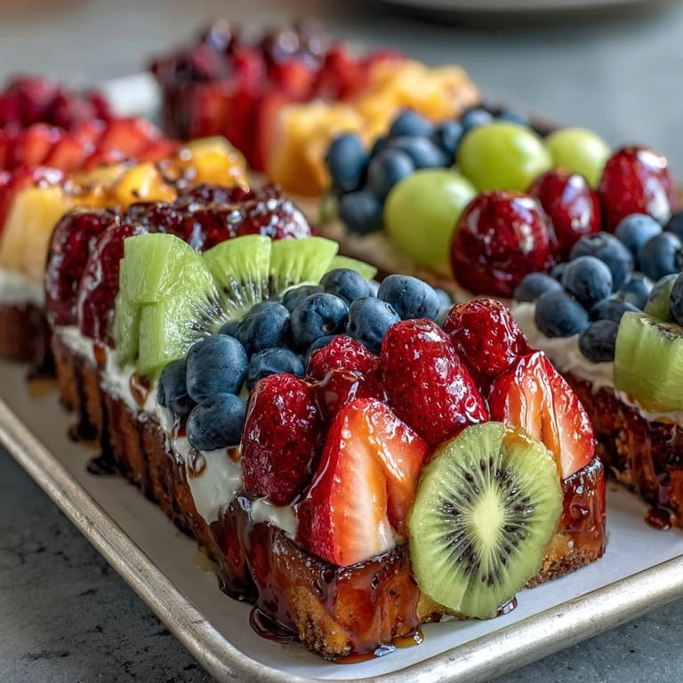 Fresh, colorful fruit platter shaped like a flower, featuring pineapple, blueberries, and grapes, paired with a tangy lemon-honey yogurt dip.