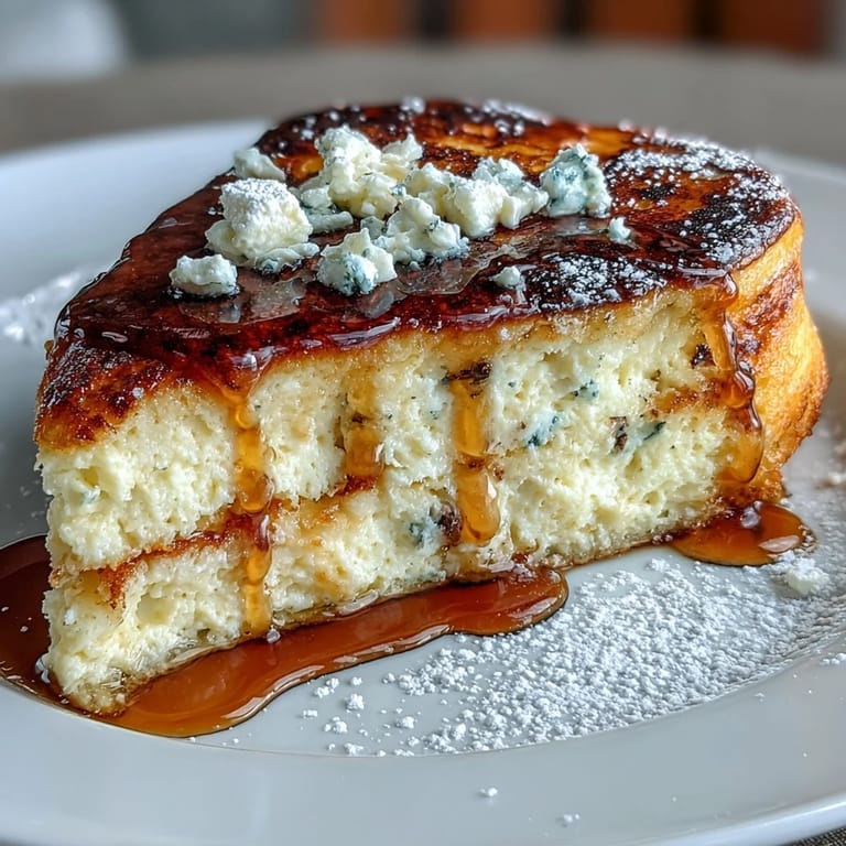 Golden-brown lemon ricotta pancakes served with a dusting of powdered sugar and a side of honey for a decadent brunch treat.