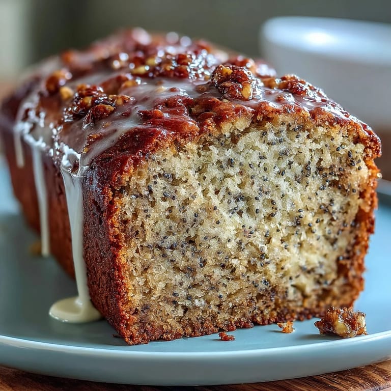 Fragrant black sesame banana bread cooling on a wire rack, ready to enjoy.